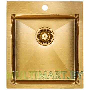 Кухонная мойка Paulmark Favor PM214551-BG (брашированное золото)